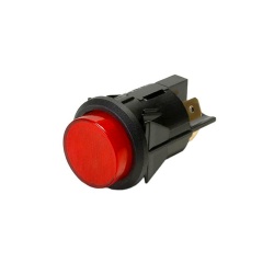 K4 Red LED Push-On Push-Off Switch